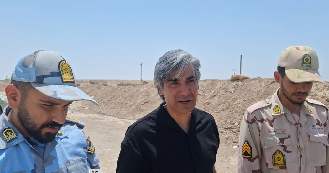 وحید شمسایی در نقطه صفر مرزی شلمچه وحید شمسایی در نقطه صفر مرزی شلمچه
