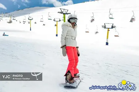 تصاویری متفاوت از اسکی بهاری در توچال تهران